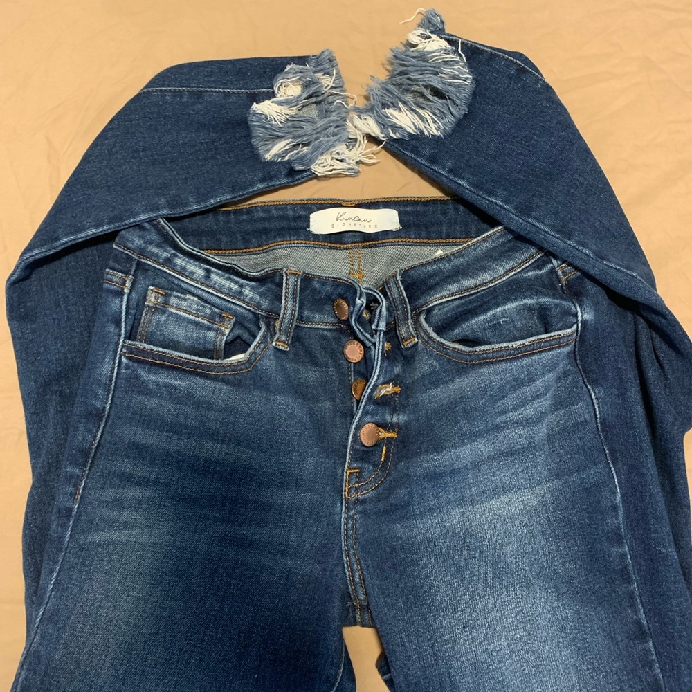 Kancan signature cropped stretch jean